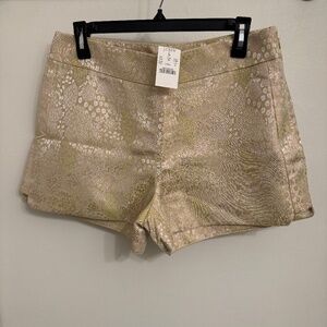 J. Crew Factory Metallic Pattern Shorts // NWT